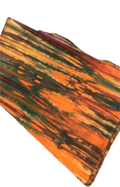 Pagne Indigo - Tracé orange