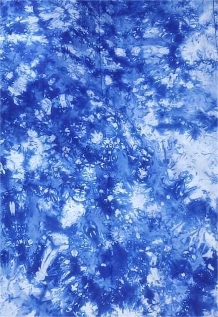 Pagne indigo - bleu blanc