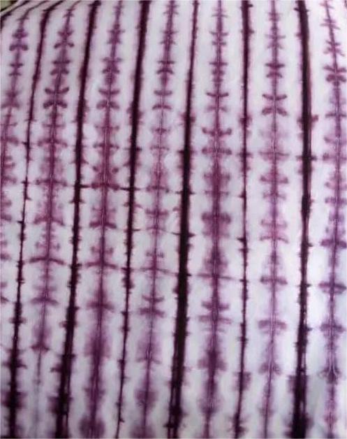 Pagne indigo - carreau violet blanc