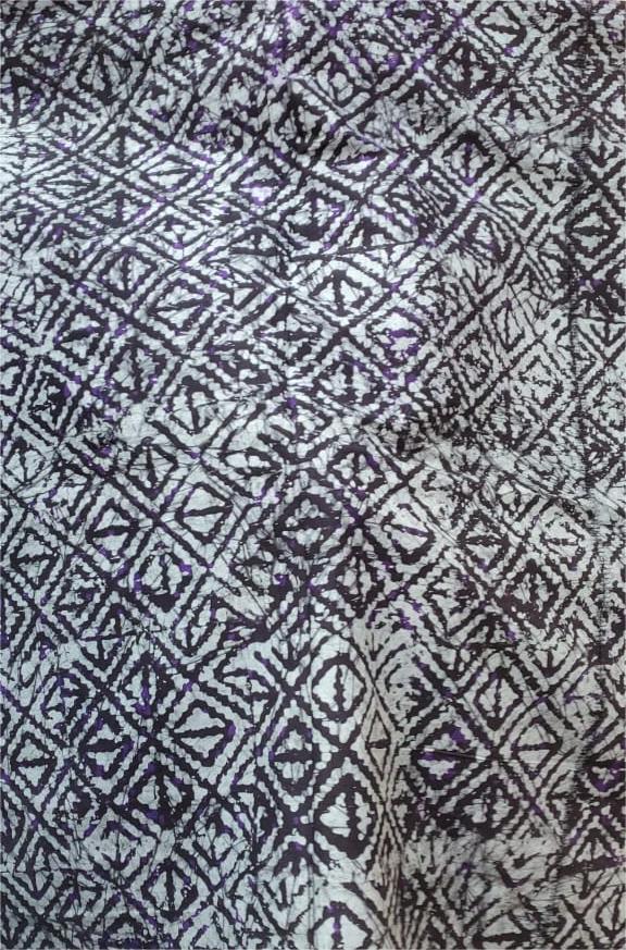 Pagne indigo - couleur blanc noir