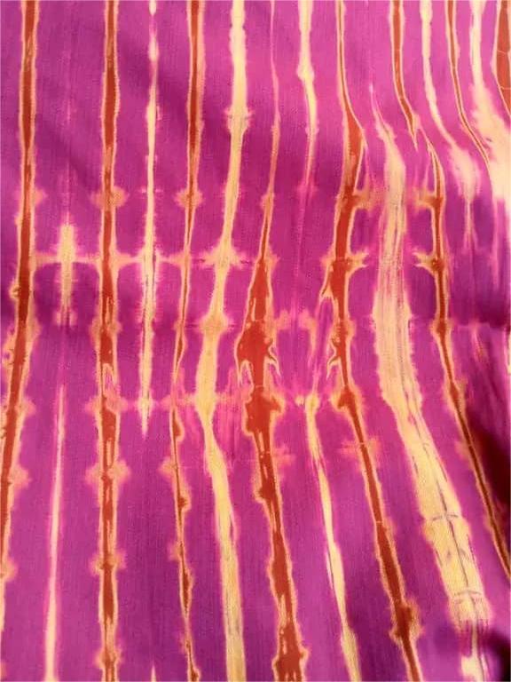 Pagne indigo - rose mélange orange